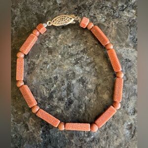 Vintage Sandstone Beaded Bracelet